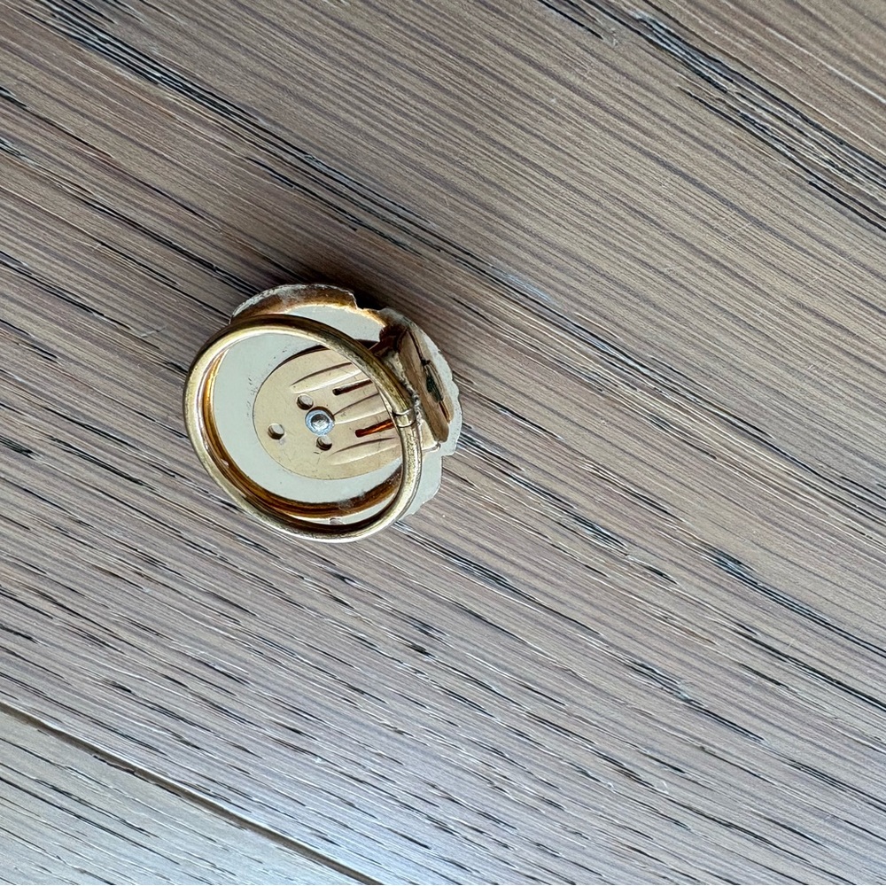 Vintage Gold-Tone Rose Scarf Clip - Picture 7 of 12